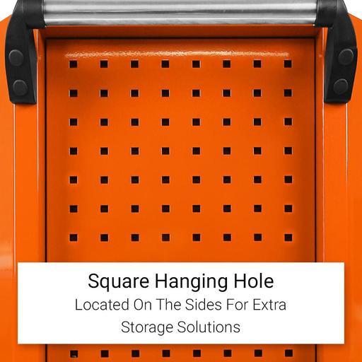 Daytona D7DTO 7 Drawer Bottom Roller Cabinet - Orange – image 7