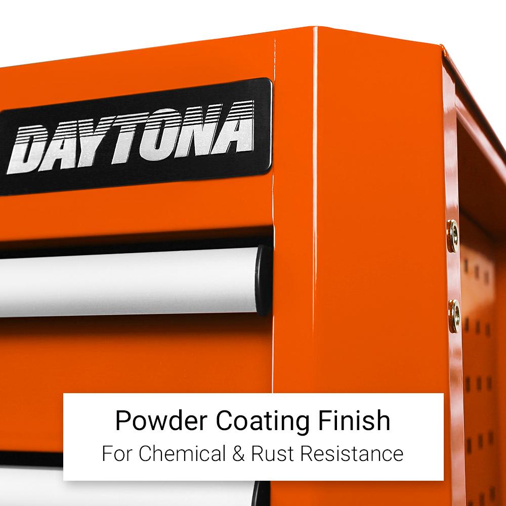 Daytona D7DTO 7 Drawer Bottom Roller Cabinet - Orange – image 9