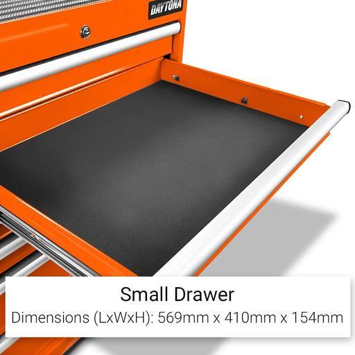 Daytona D7DTO 7 Drawer Bottom Roller Cabinet - Orange – image 5