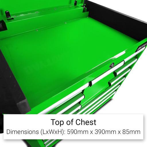 Daytona D655PSG2XD10DCG 655pce Mechanical Tool Kit with 2 Chests & Roller Cabinet - Green – image 32