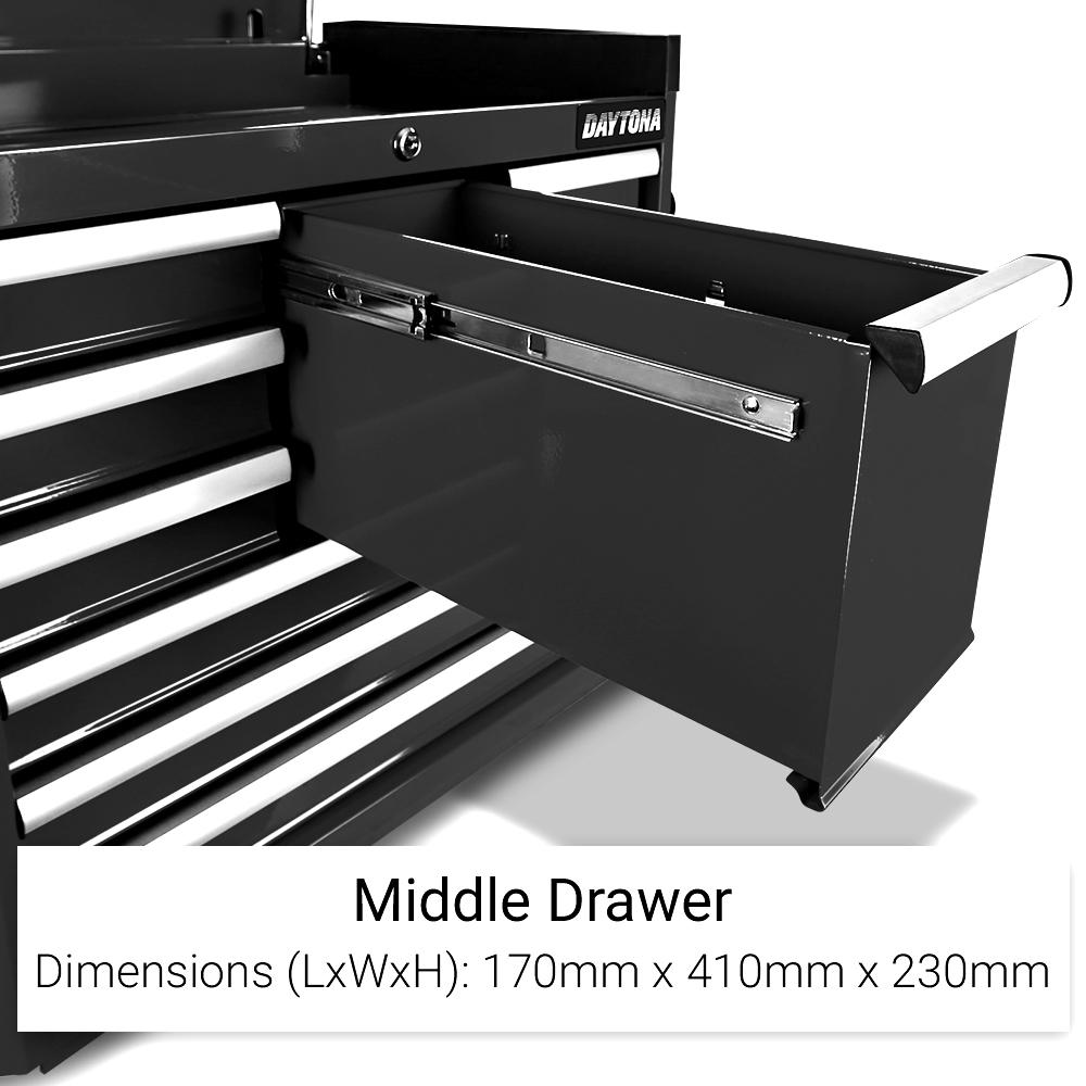 Daytona D10DCBK 10 Drawer Tool Chest - Black – image 9
