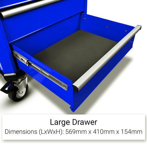 Daytona D7DTB 7 Drawer Bottom Roller Cabinet - Blue – image 6