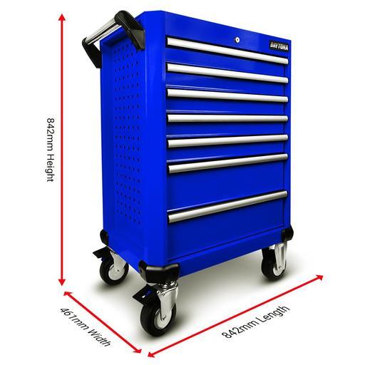 Daytona D7DTB 7 Drawer Bottom Roller Cabinet - Blue – image 4