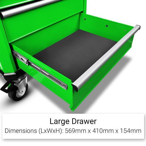 Daytona D7DTG 7 Drawer Bottom Roller Cabinet - Green – image 6
