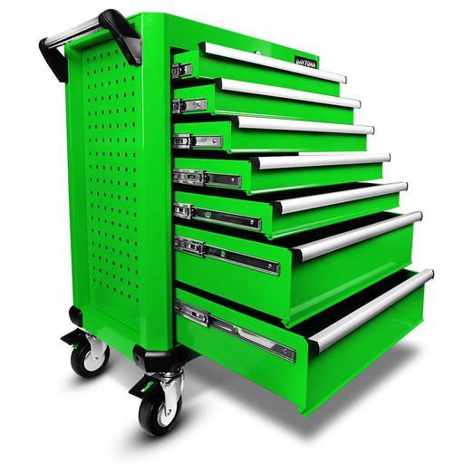 Daytona D7DTG 7 Drawer Bottom Roller Cabinet - Green – image 2