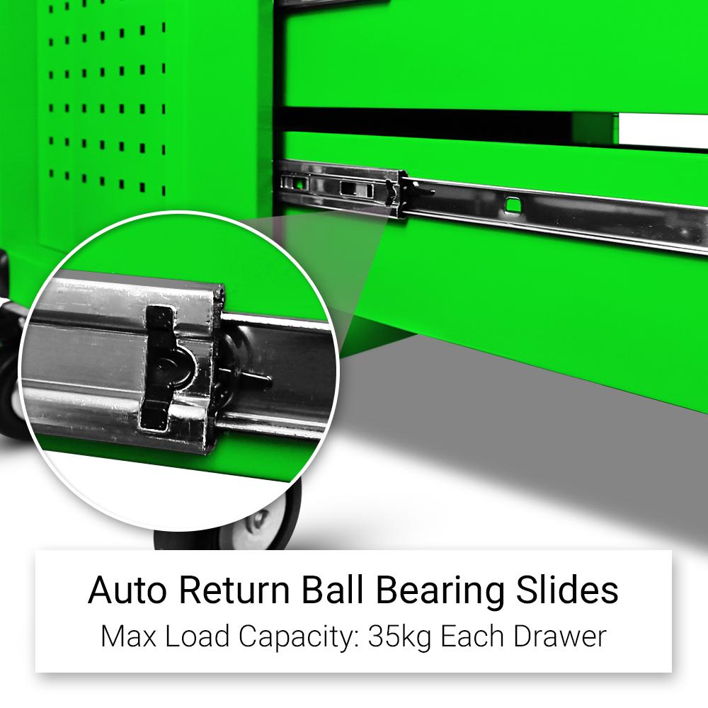 Daytona D7DTG 7 Drawer Bottom Roller Cabinet - Green – image 13