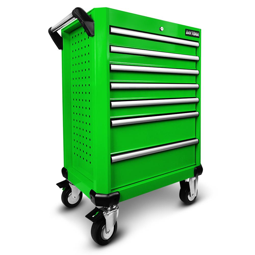 Daytona D7DTG 7 Drawer Bottom Roller Cabinet - Green – image 1