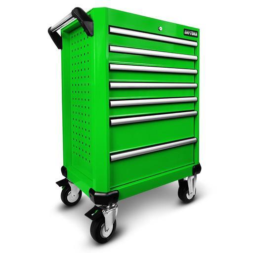 Daytona D7DTG 7 Drawer Bottom Roller Cabinet - Green
