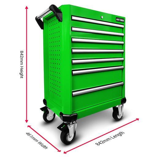 Daytona D7DTG 7 Drawer Bottom Roller Cabinet - Green – image 4