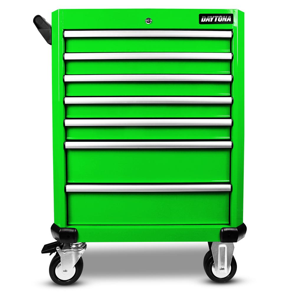 Daytona D7DTG 7 Drawer Bottom Roller Cabinet - Green – image 3