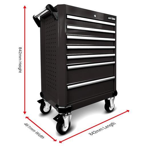 Daytona D7DTBL 7 Drawer Bottom Roller Cabinet - Black – image 4