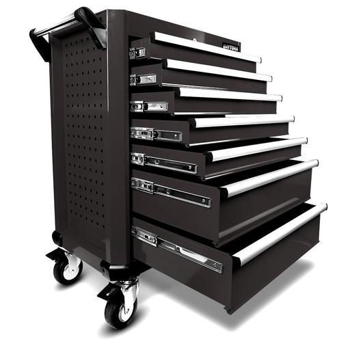 Daytona D7DTBL 7 Drawer Bottom Roller Cabinet - Black – image 2