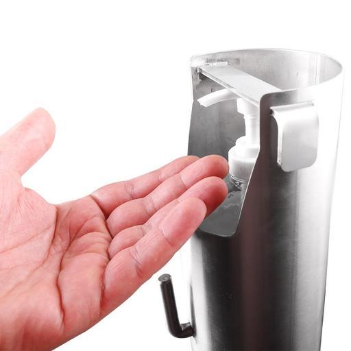 SaniPlus SANI45-STAND 1190mm Stainless Sanitiser Dispenser with Foot Pedal – image 3