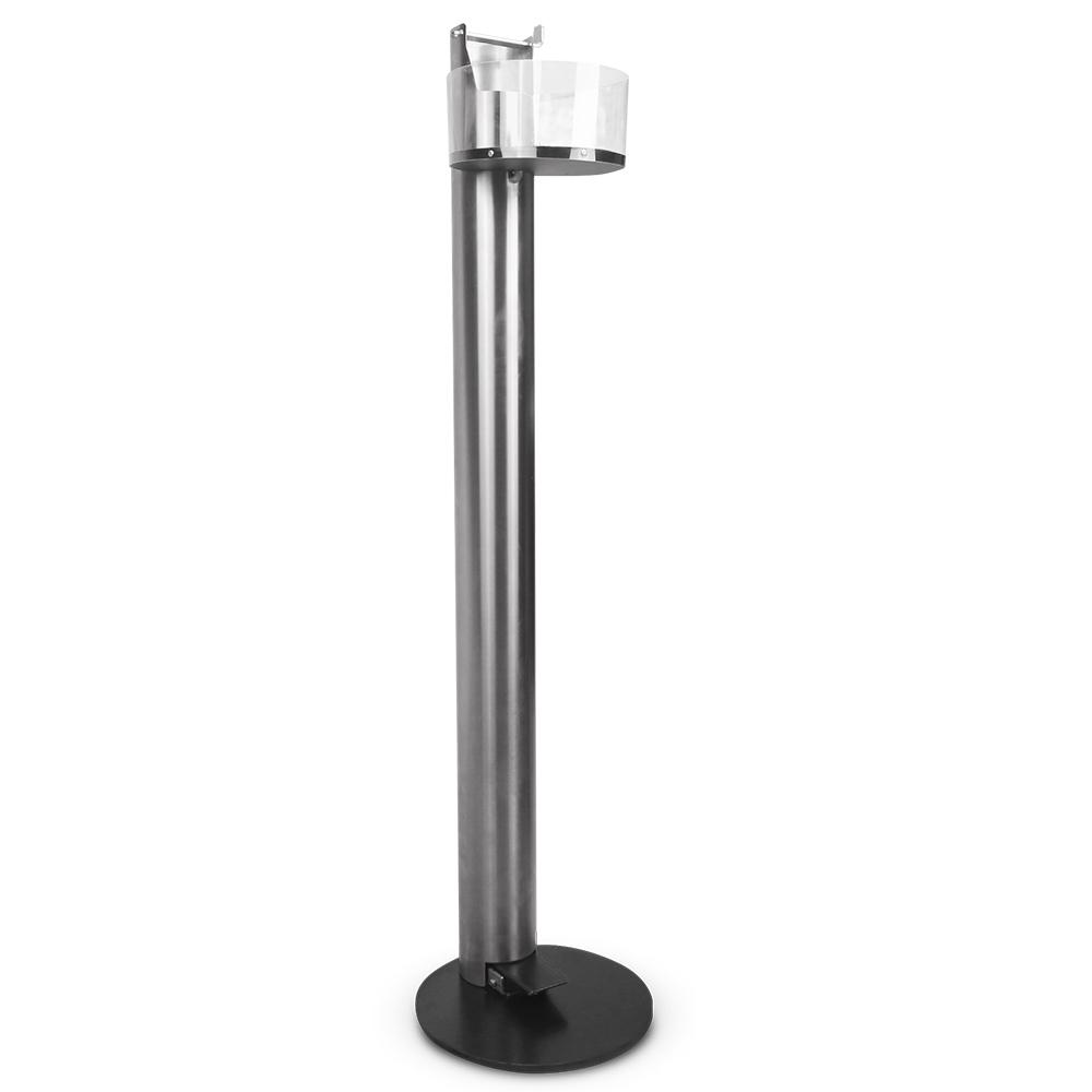 SaniPlus SANI45STAND 1190mm Stainless Sanitiser Dispenser with Foot Pedal