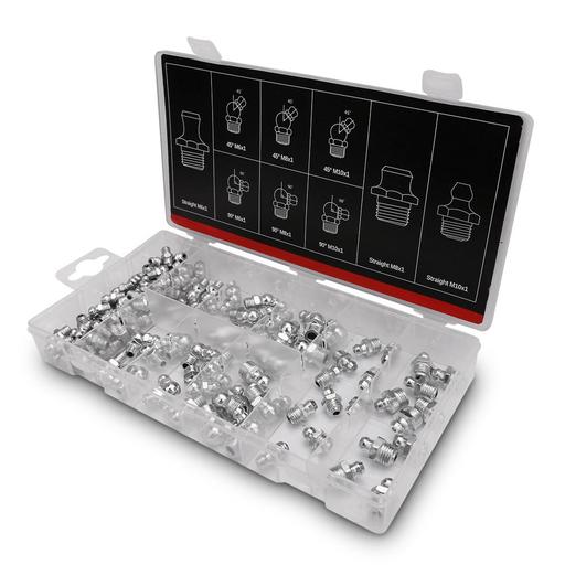 Daytona D110MGS 110pce Assorted Hydraulic Grease Gun Nipple Set