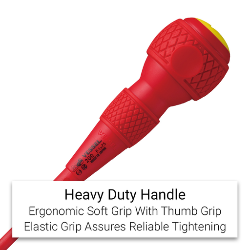 Vessel 2005PZPB 5pce Ball Grip Insulated VDE Screwdriver Set - MADE IN JAPAN – image 3