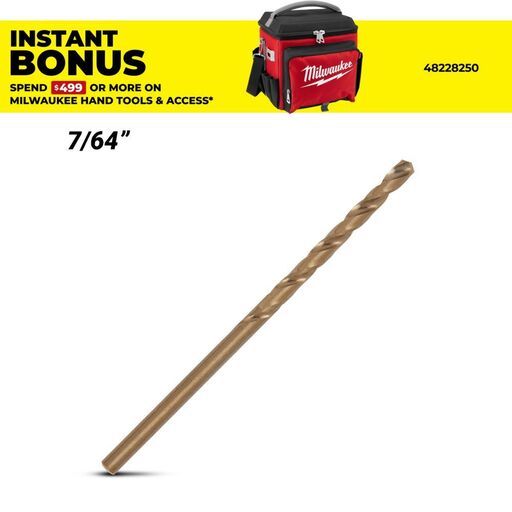 Milwaukee 48892304 7/64" RED HELIX Cobalt Drill Bit