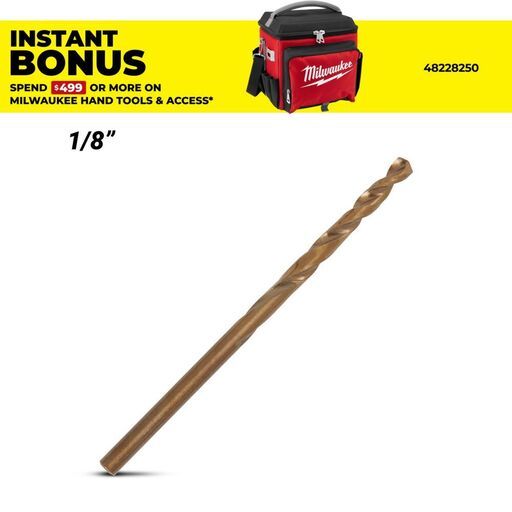 Milwaukee 48892305 1/8" RED HELIX Cobalt Drill Bit