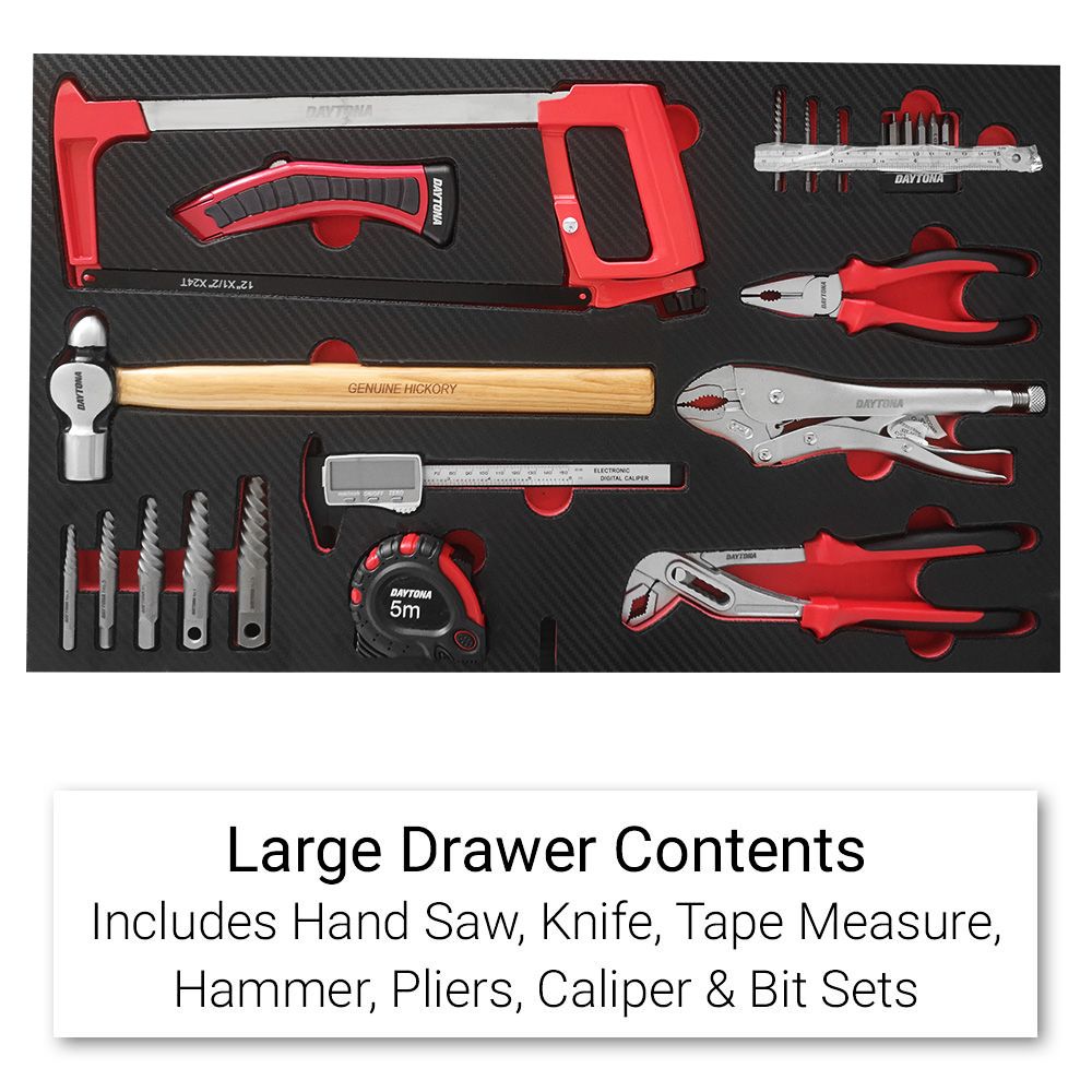 Daytona D420TB 420pce Mobile Mechanical Truck Box Tool Set With 3 Drawer Tool Chest Kit – image 8