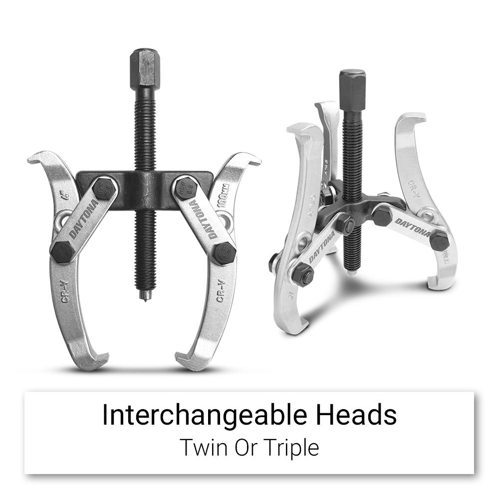 Daytona DP100 100mm (4") 2 & 3 Leg CR-V Mechanical Puller – image 3