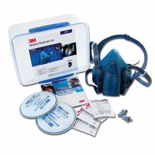 3M 7012868205 (AT019448094) Welding Respirator Kit 7528 GP2 Includes Half Face Respirator - Medium Size