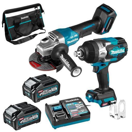 Makita DK0139G201 40V Max 4.0Ah Li-ion XGT Cordless Brushless 2pce Combo Kit