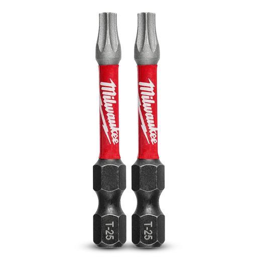 Milwaukee 48324985 2-Pack 50mm (2") SHOCKWAVE Torx T25  Power Bit – image 2