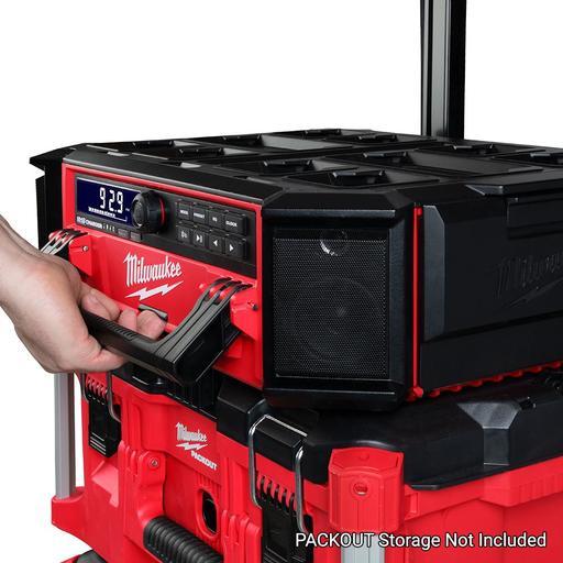 Milwaukee M18PORC-0 18V Li-Ion Cordless PACKOUT Worksite Radio & Charger - Skin Only – image 8