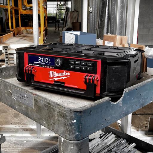Milwaukee M18PORC-0 18V Li-Ion Cordless PACKOUT Worksite Radio & Charger - Skin Only – image 11