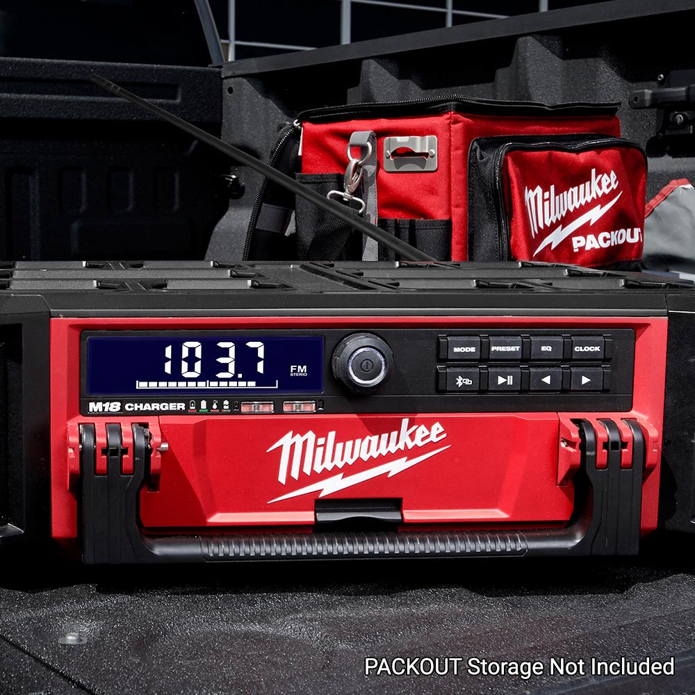 milwaukee m18 heavy duty packout bluetooth radio