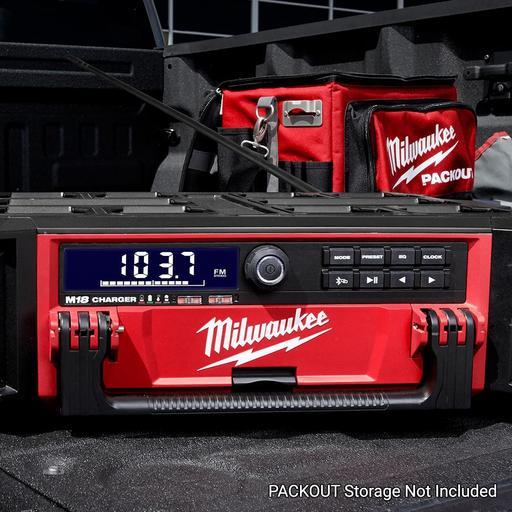 Milwaukee M18PORC-0 18V Li-Ion Cordless PACKOUT Worksite Radio & Charger - Skin Only – image 9