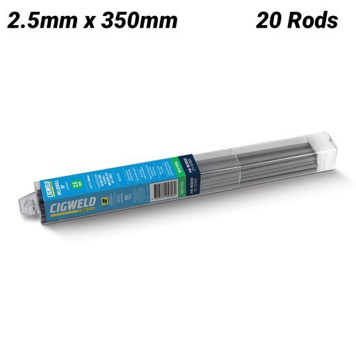 Cigweld WEG0225 20-Pack 2.5mm x 350mm BlueStrike GP Electrodes