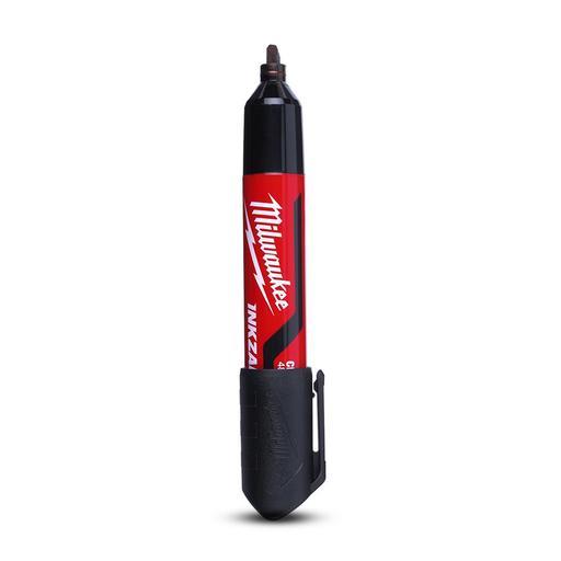 Set 3 Pennarelli Milwaukee INKZALL Punta A Cesello Nero 6mm &ndash; Scrittura Precisa E Duratura Per Uso Professionale