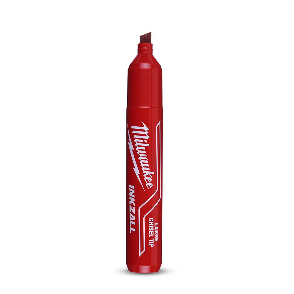 Milwaukee 48223256 INKZALL Red Large Chisel Tip Marker