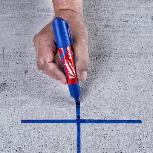 Milwaukee 48223257 INKZALL Blue Large Chisel Tip Marker – image 6