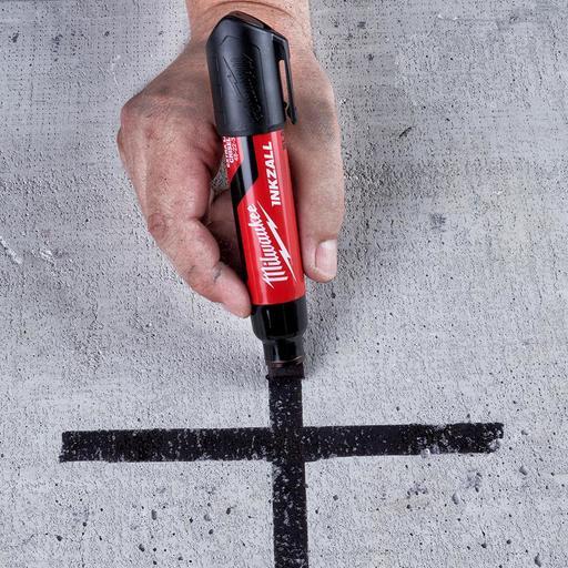 Milwaukee 48223265 INKZALL Black Extra Large Chisel Tip Marker – image 5