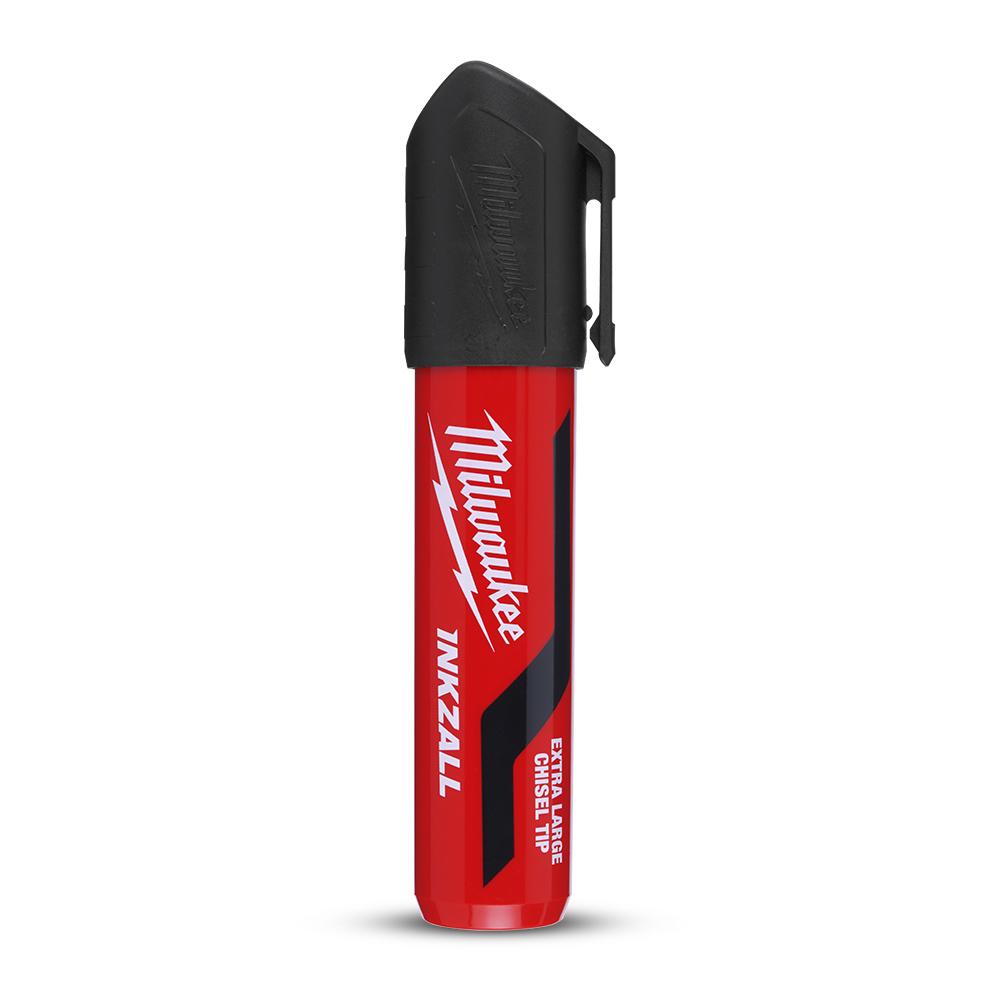 Milwaukee 48223265 INKZALL Black Extra Large Chisel Tip Marker