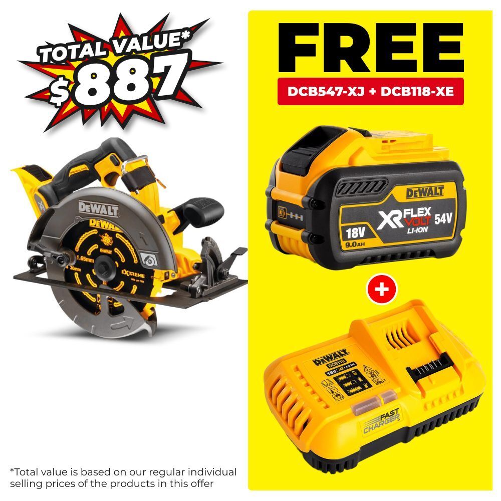 DeWalt DCS578N-XE 54V FlexVolt XR Li-Ion Cordless Brushless 184mm (7") Circular Saw - Skin Only – image 1