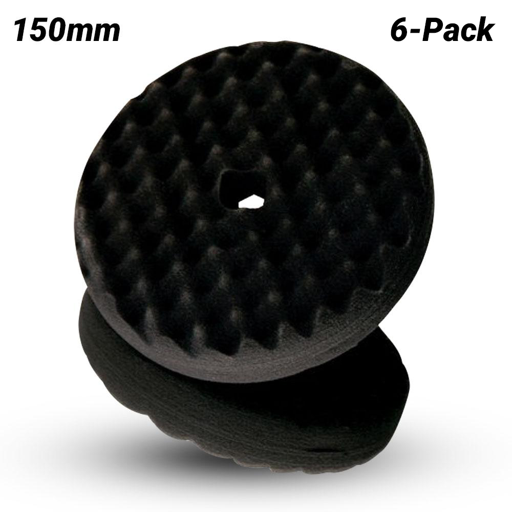 3M UU009080605 6Pack 150mm Foam Polishing Pad Black