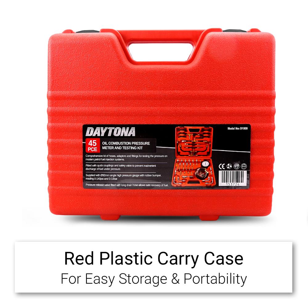 Daytona D1009 45pce Oil Combustion Pressure Meter & Testing Kit – image 4