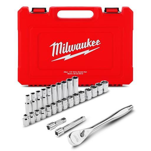 Milwaukee 48229510 28pce 1/2" Drive Metric Socket Ratchet Set – image 2