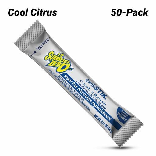 Sqwincher SQ0109 50-Pack Sugar Free Qwik Stiks - Cool Citrus