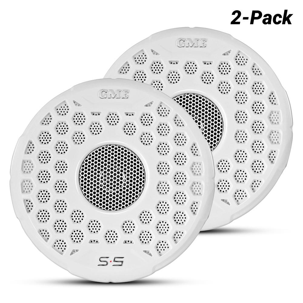 110W IP54 White Marine Flush Mount Speakers