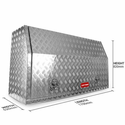 Daytona FIS1700 3mm 1700mm x 530mm x 820mm Full Lid Aluminium Tool Box – image 3