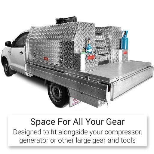 Daytona FIS1700 3mm 1700mm x 530mm x 820mm Full Lid Aluminium Tool Box – image 12