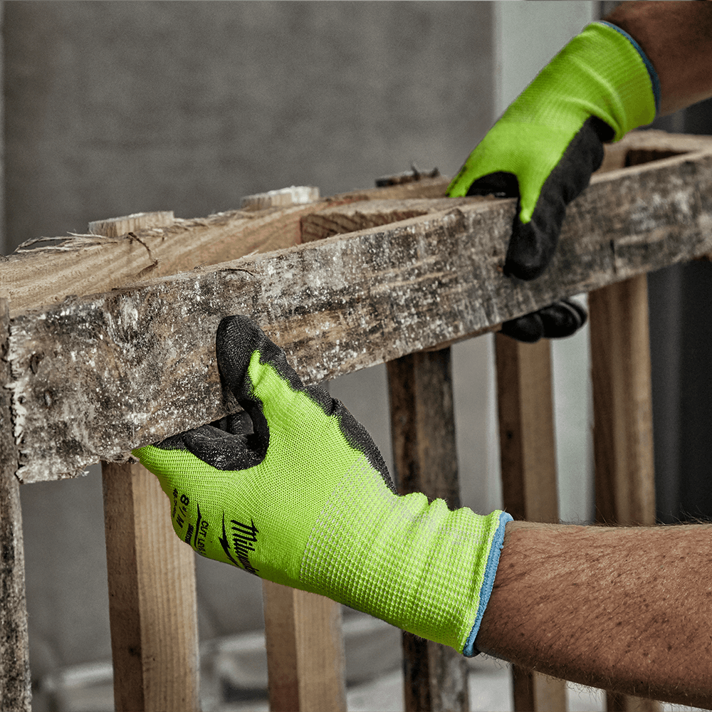Milwaukee 4873892 High Visibility Cut Level 2 Polyurethane Dipped Gloves – image 4