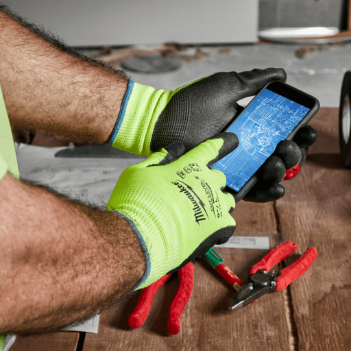 Milwaukee 4873892 High Visibility Cut Level 2 Polyurethane Dipped Gloves – image 6
