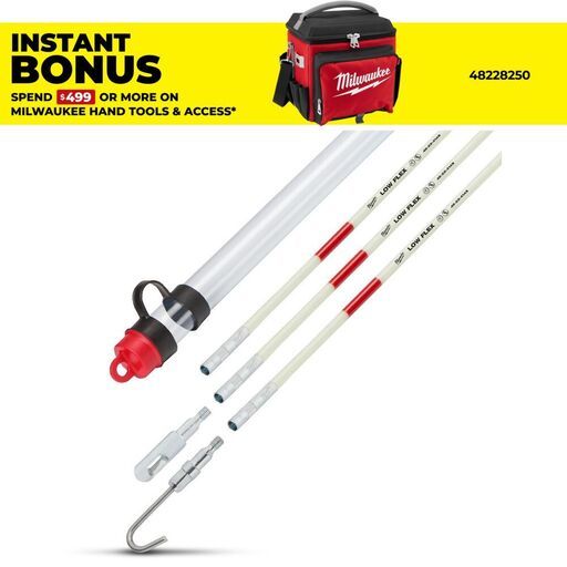 Milwaukee 48224150 4.5m (15ft) Low Flex Fish Stick Cable Rod Feeder