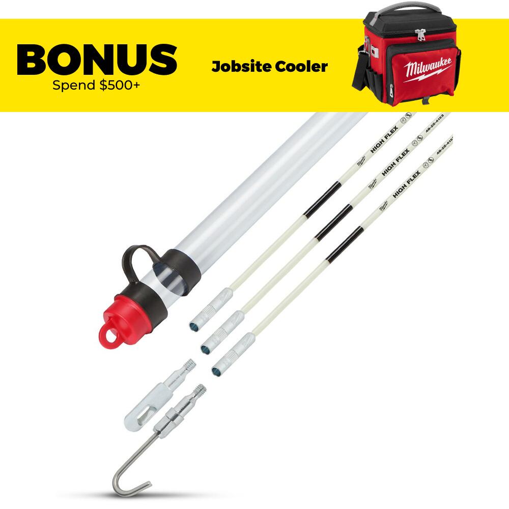 Milwaukee Fish Rods Milwaukee 48224154 4.5m (15ft) High Flex Fish Stick Cable Rod Feeder
