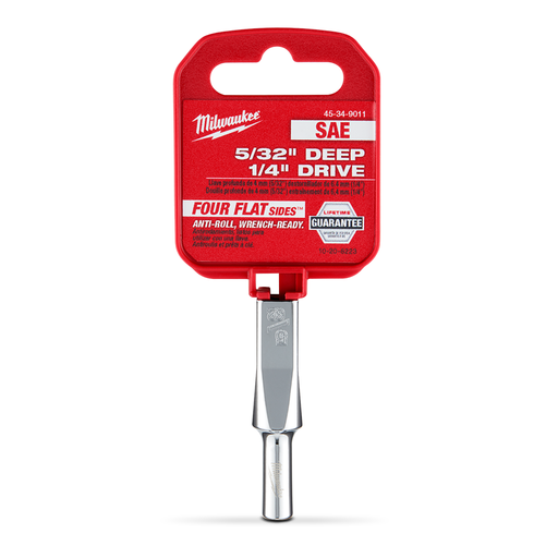 Milwaukee 45349011 1/4’’ Drive 5/32’’ SAE 6-Point Deep Socket – image 5